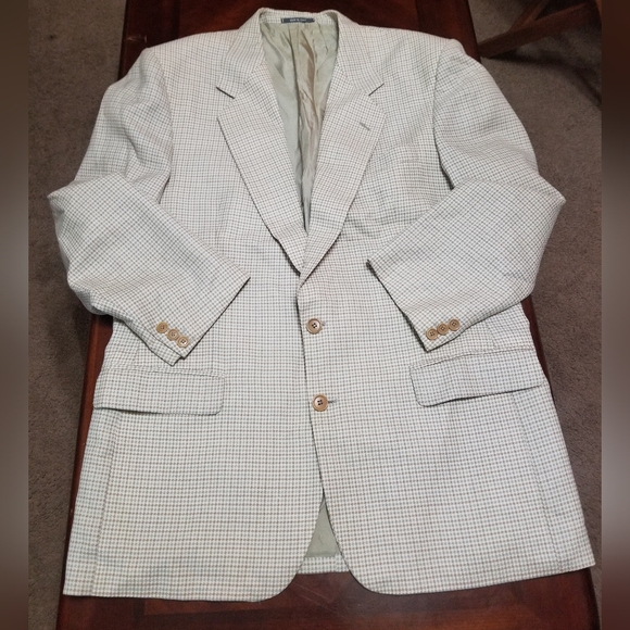 Enrico Coveri Italian Men's Classic Checkered Blazer - Picture 3 of 15